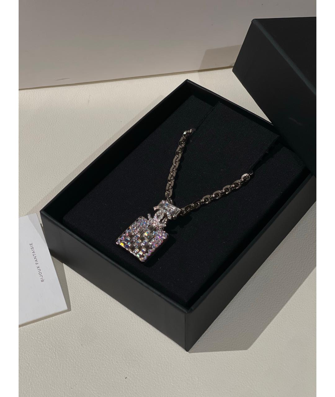 CHANEL Серебряное металлическое колье, фото 2