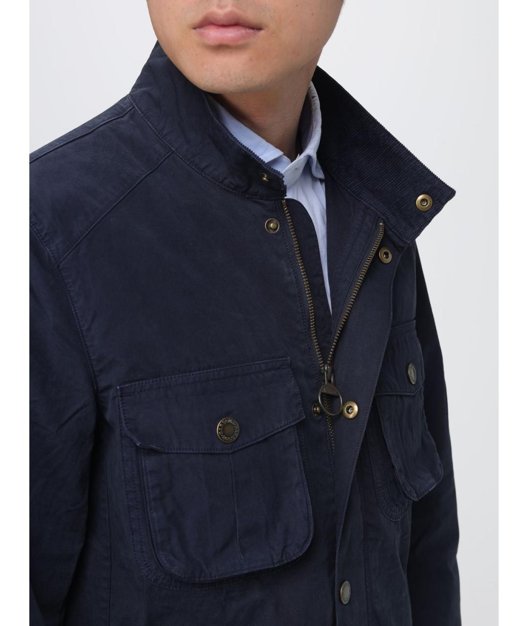 BARBOUR Синяя хлопковая куртка, фото 4