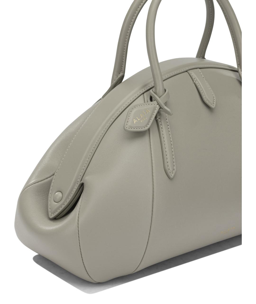 ALAIA Серая кожаная сумка тоут, фото 2