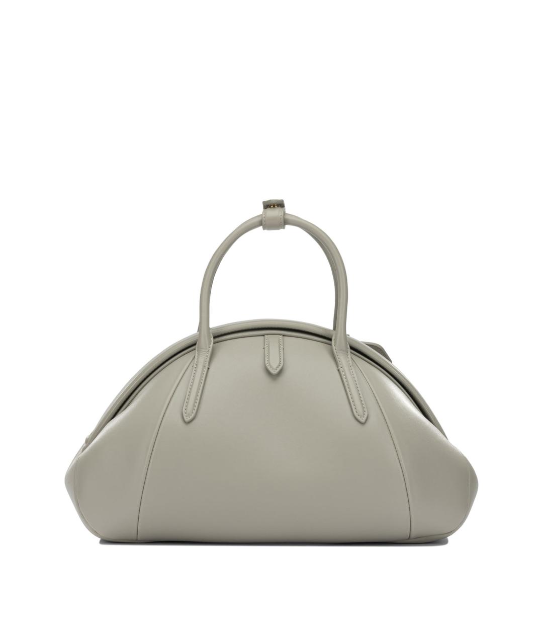 ALAIA Серая кожаная сумка тоут, фото 1