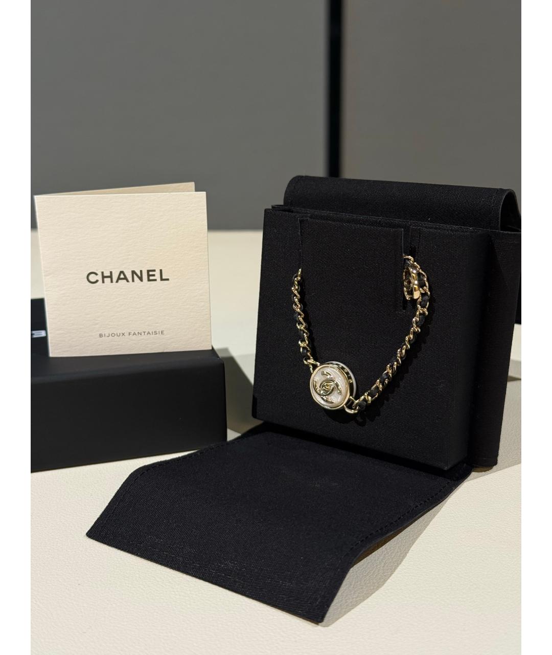 CHANEL Золотой металлический чокер, фото 2