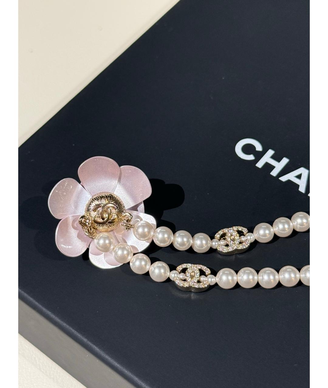 CHANEL Розовый жемчужный чокер, фото 4