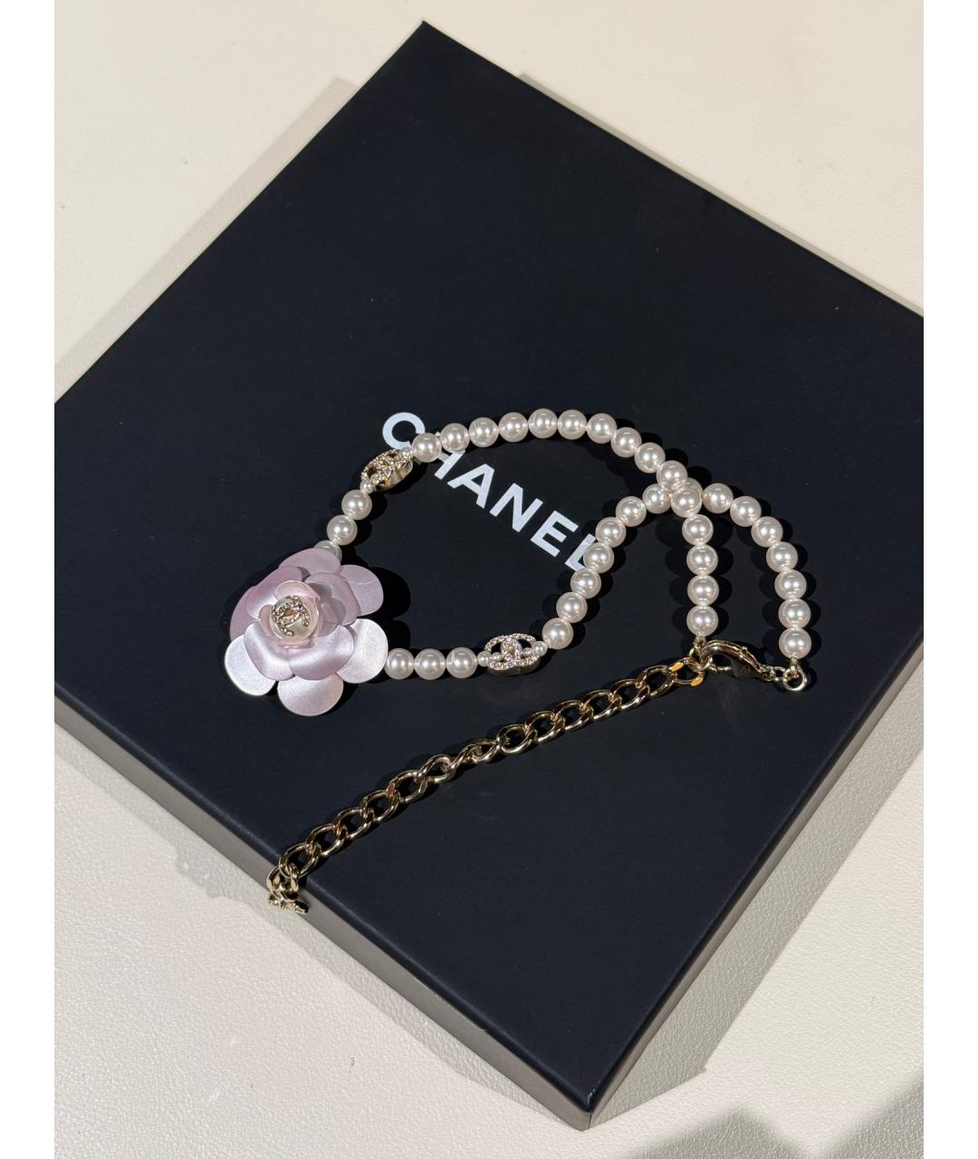 CHANEL Розовый жемчужный чокер, фото 2