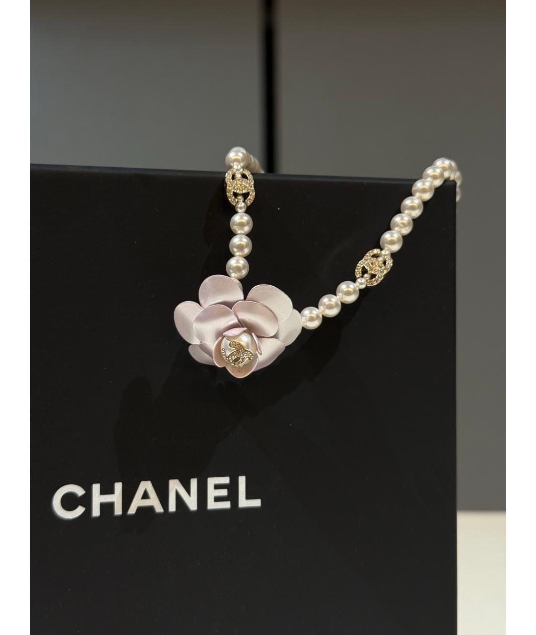 CHANEL Розовый жемчужный чокер, фото 3