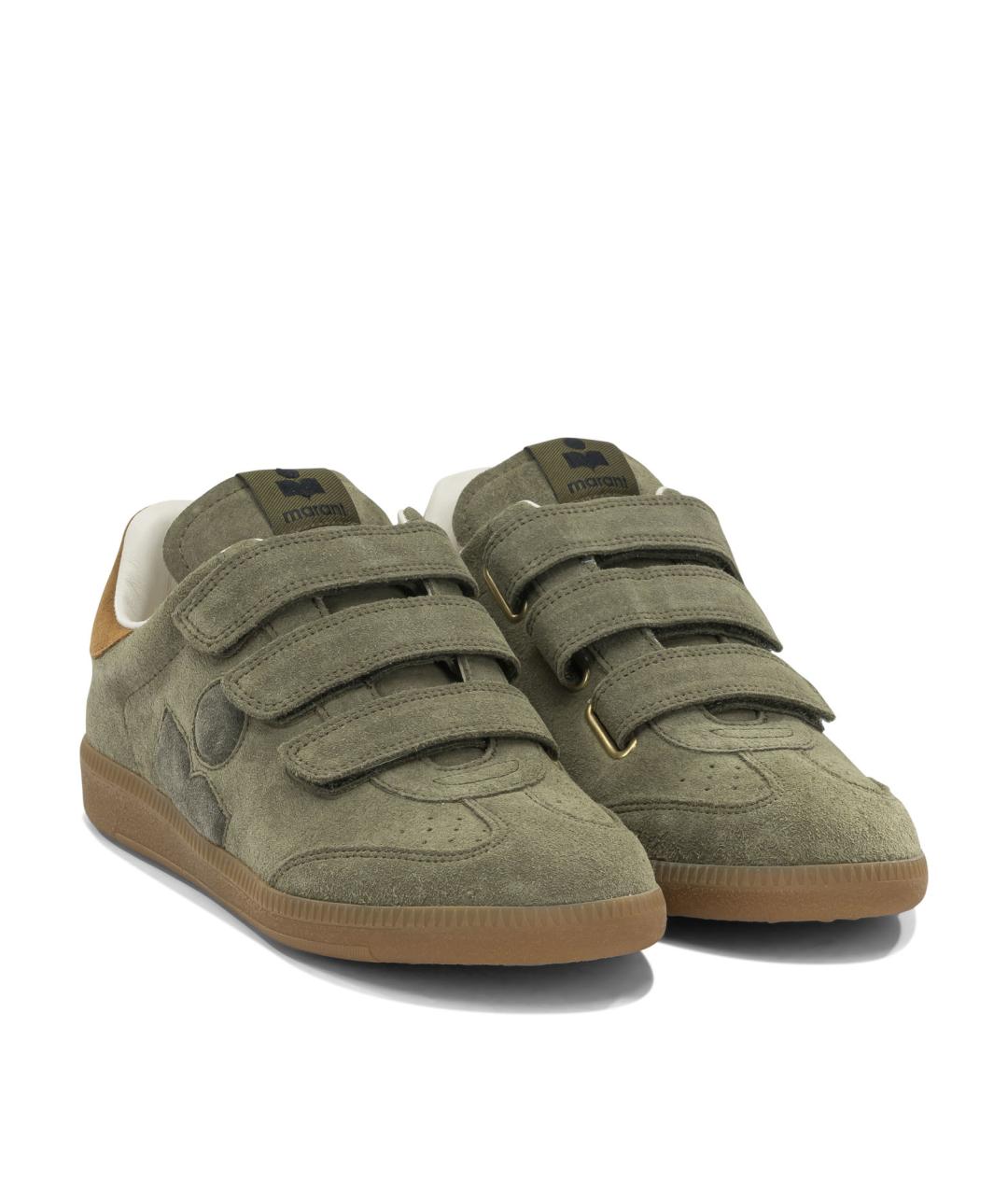 ISABEL MARANT Зеленые замшевые кроссовки, фото 2