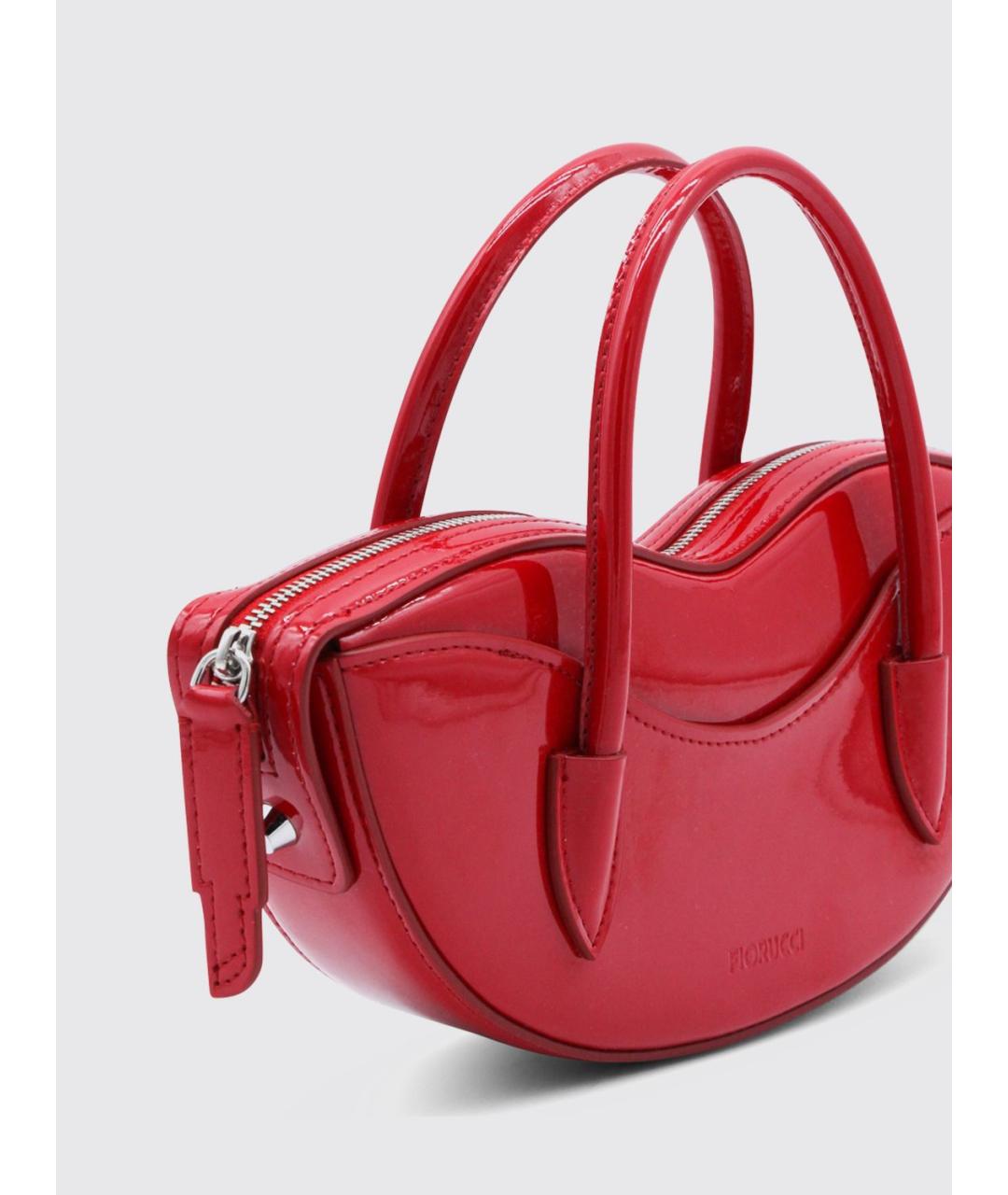 FIORUCCI Красная сумка с короткими ручками, фото 3