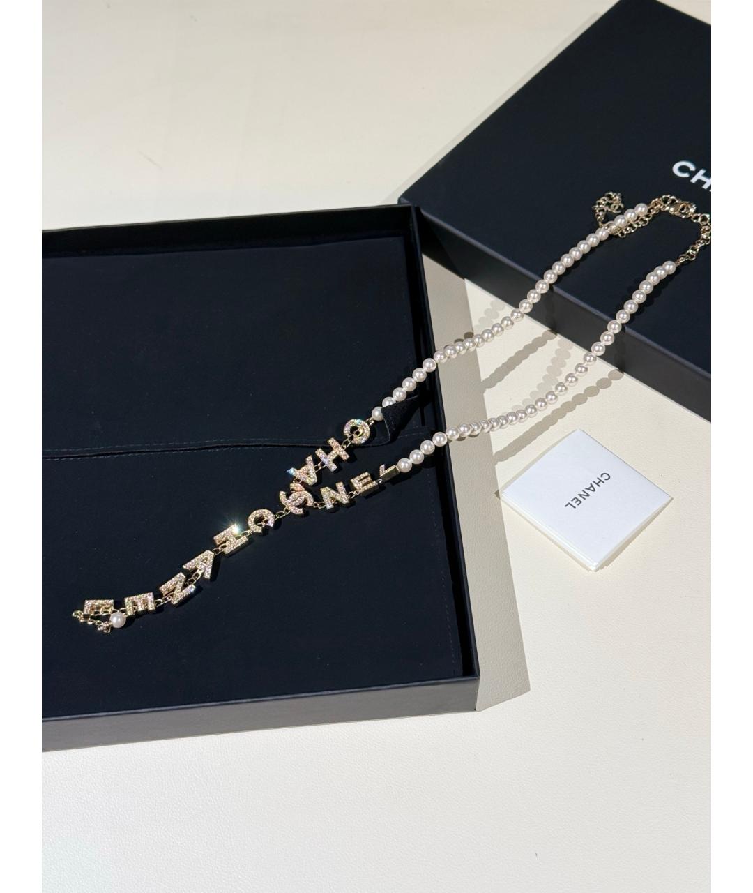 CHANEL Золотое металлическое колье, фото 2