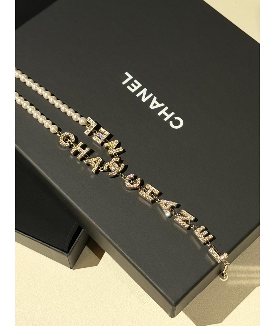 CHANEL Золотое металлическое колье, фото 4
