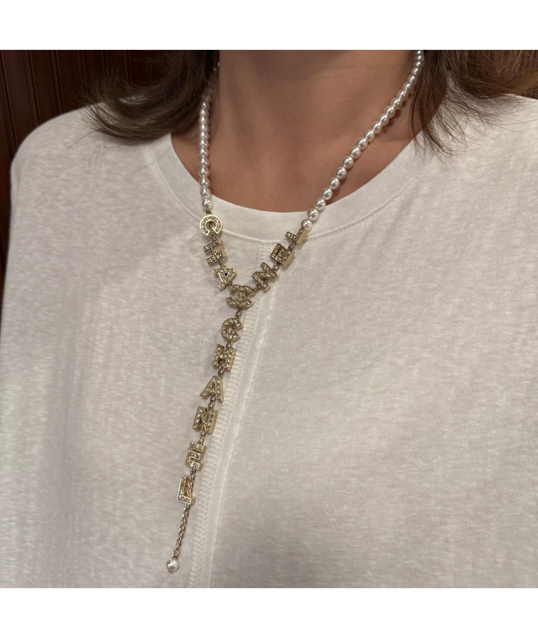 CHANEL Золотое металлическое колье, фото 5