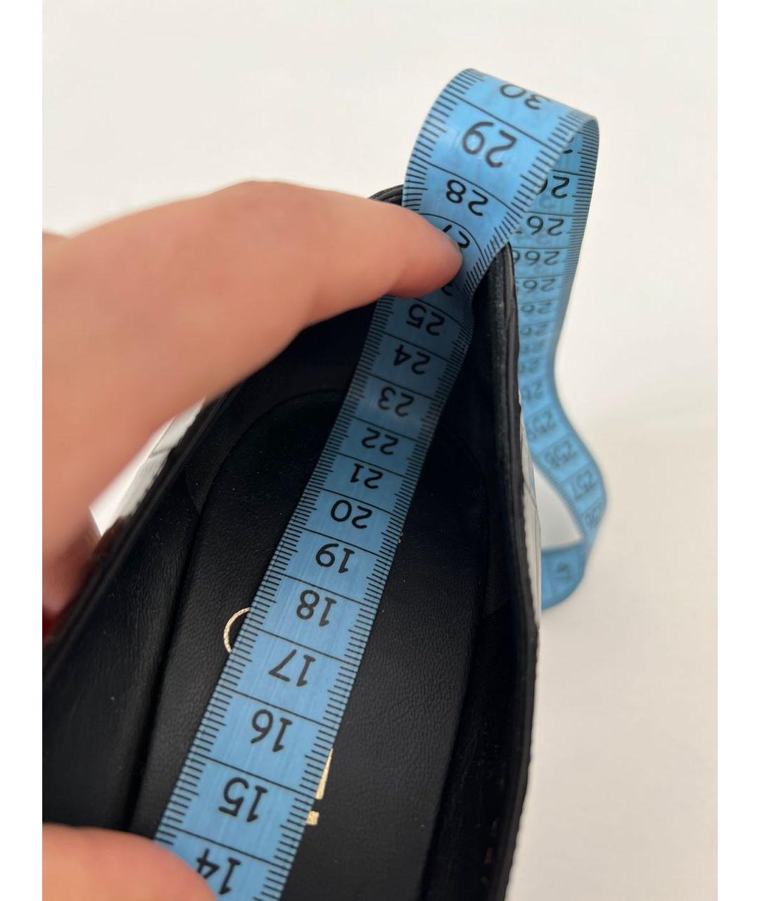 CHANEL Черные кожаные туфли, фото 6