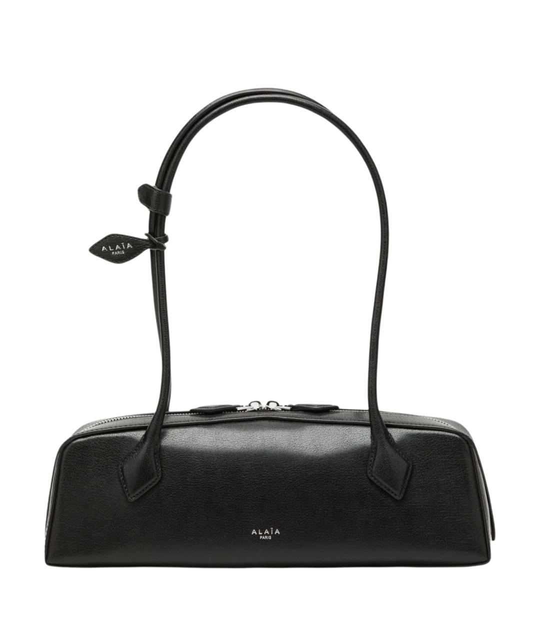 ALAIA Черная кожаная сумка тоут, фото 1