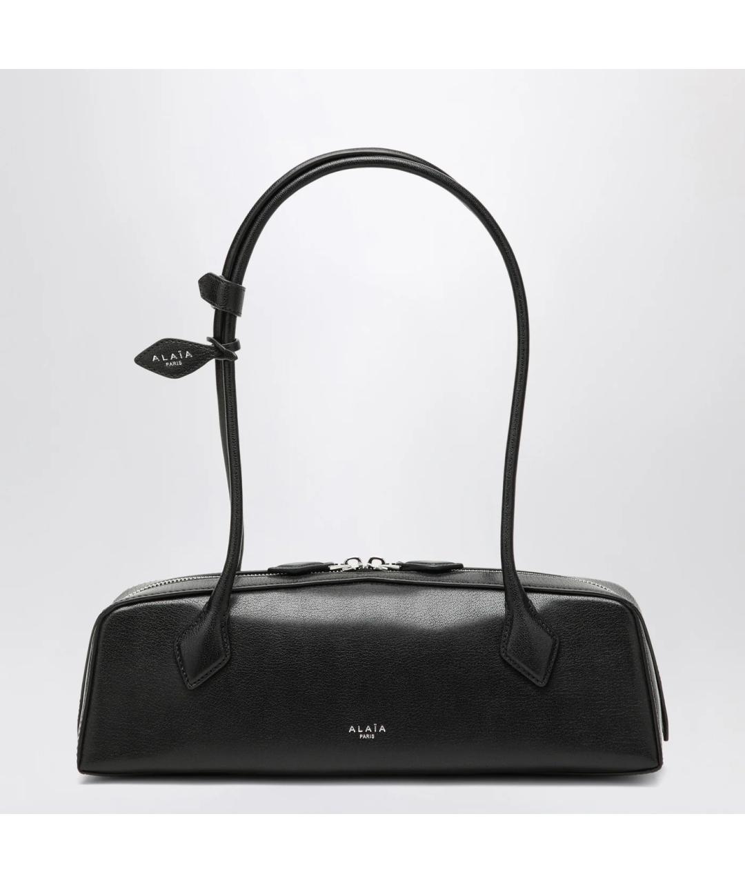 ALAIA Черная кожаная сумка тоут, фото 3