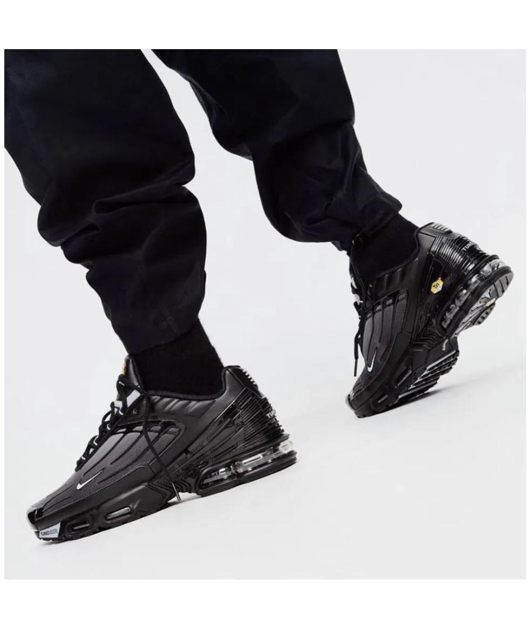 NIKE Черные низкие кроссовки / кеды, фото 8