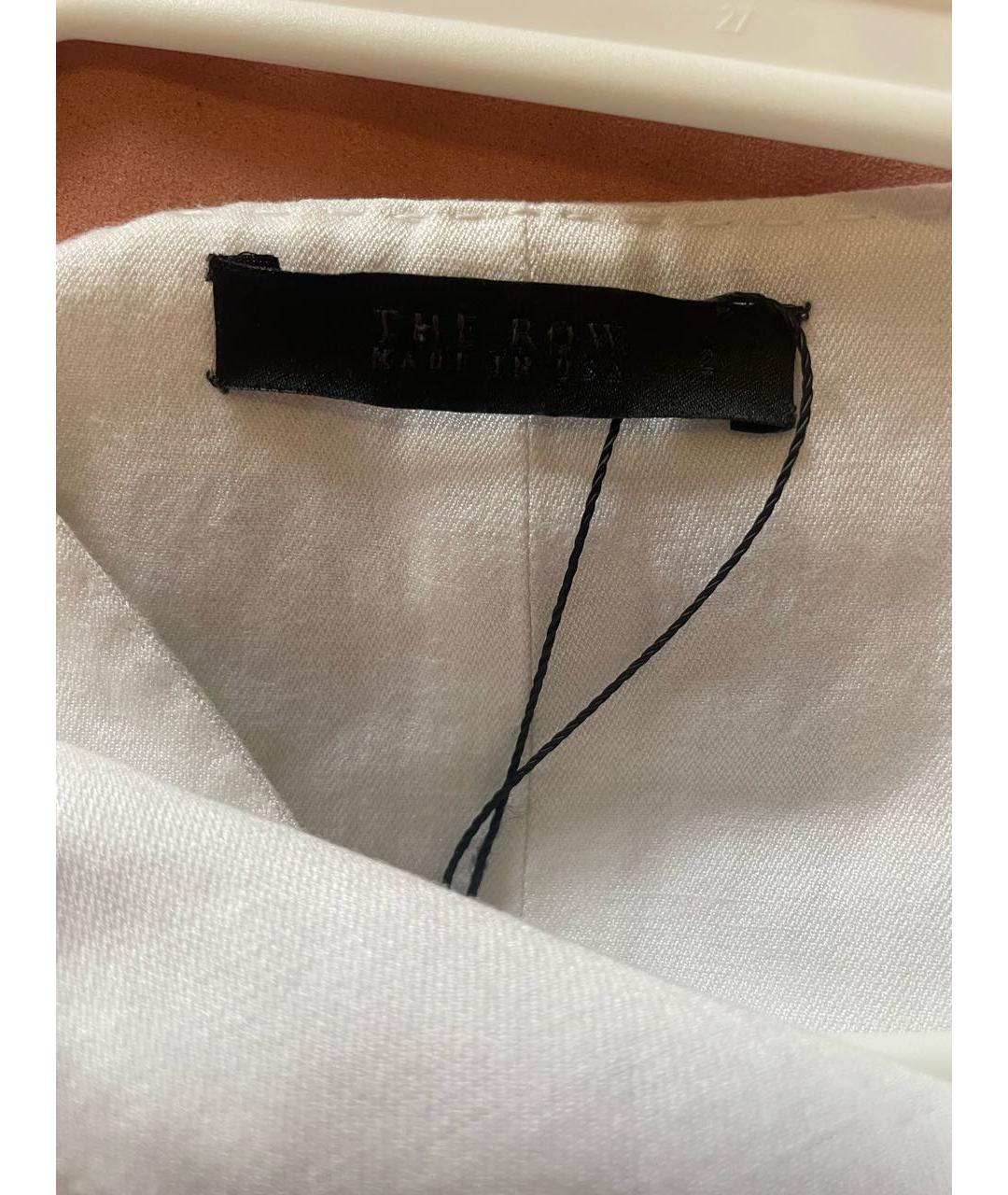 THE ROW Белый льняной жилет, фото 3