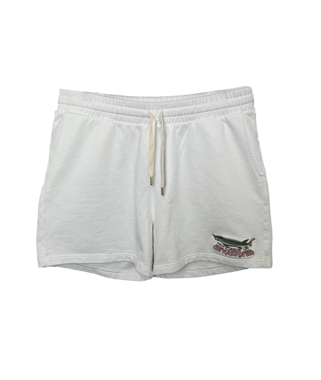 CASABLANCA Белые хлопковые шорты, фото 4