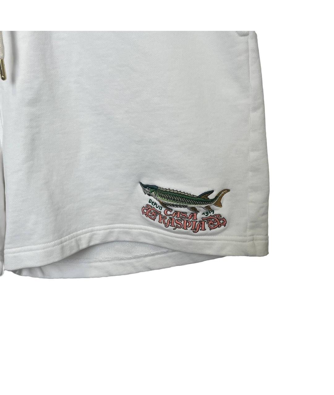 CASABLANCA Белые хлопковые шорты, фото 3