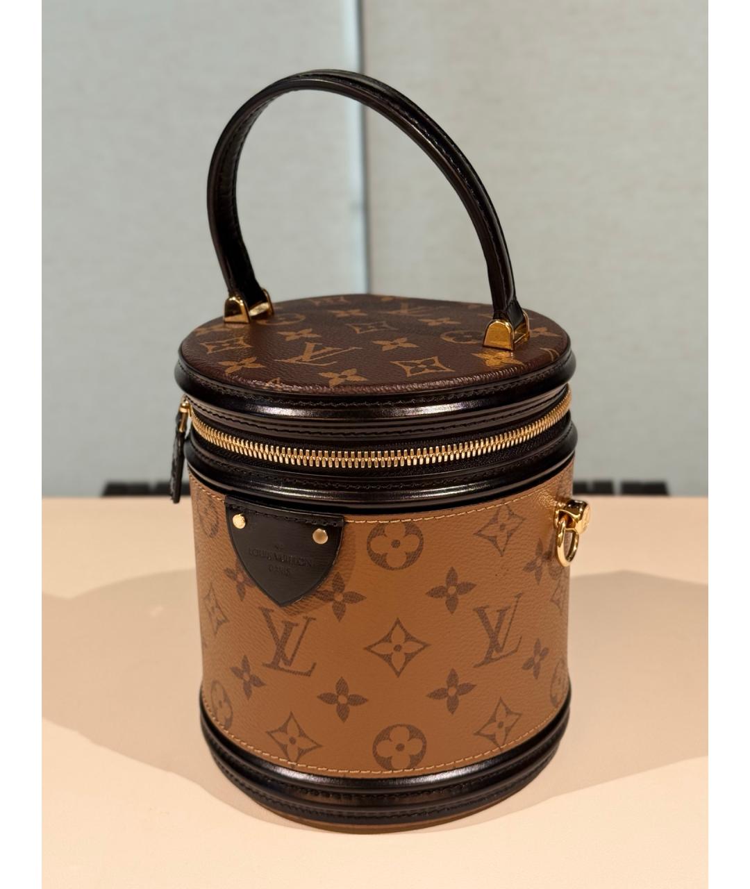 LOUIS VUITTON Коричневая сумка через плечо из искусственной кожи, фото 3