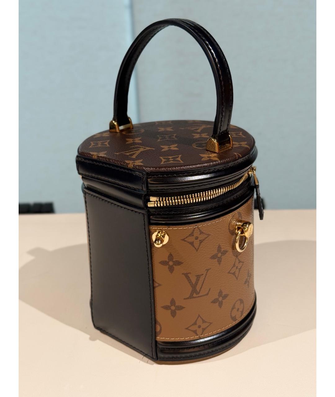 LOUIS VUITTON Коричневая сумка через плечо из искусственной кожи, фото 7