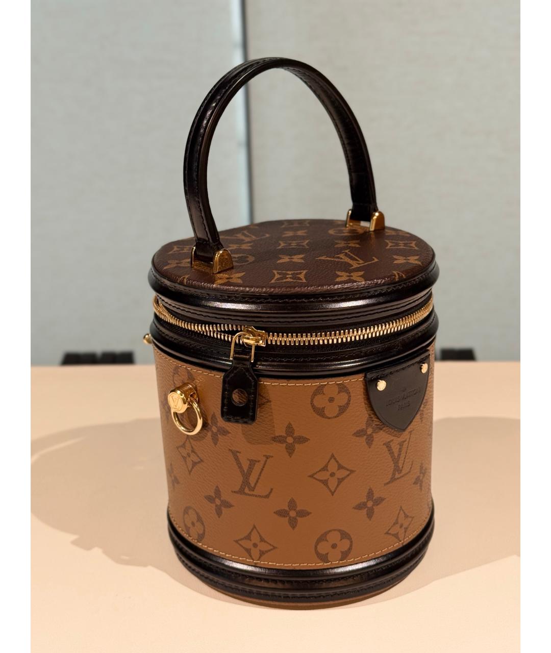 LOUIS VUITTON Коричневая сумка через плечо из искусственной кожи, фото 4