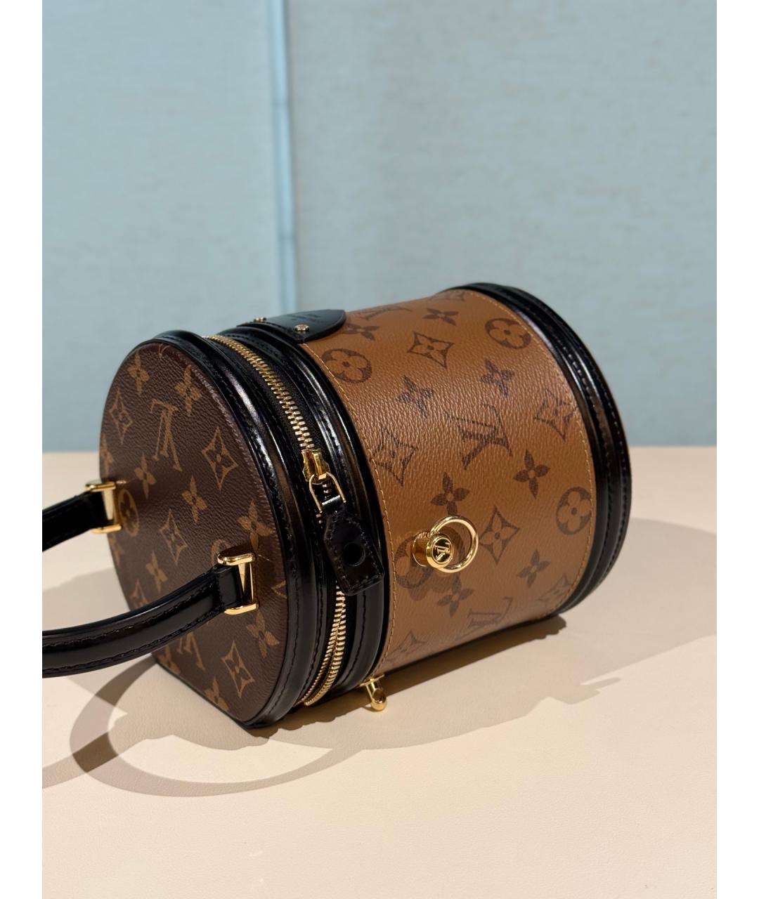 LOUIS VUITTON Коричневая сумка через плечо из искусственной кожи, фото 8