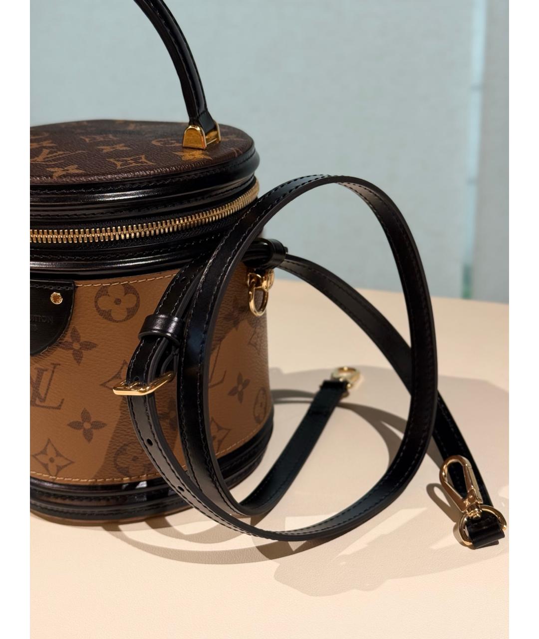 LOUIS VUITTON Коричневая сумка через плечо из искусственной кожи, фото 2