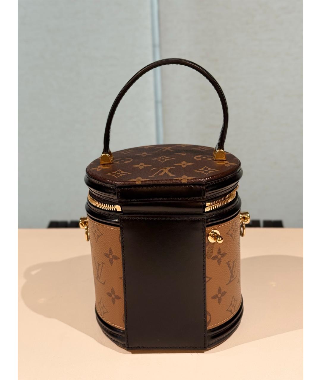 LOUIS VUITTON Коричневая сумка через плечо из искусственной кожи, фото 6