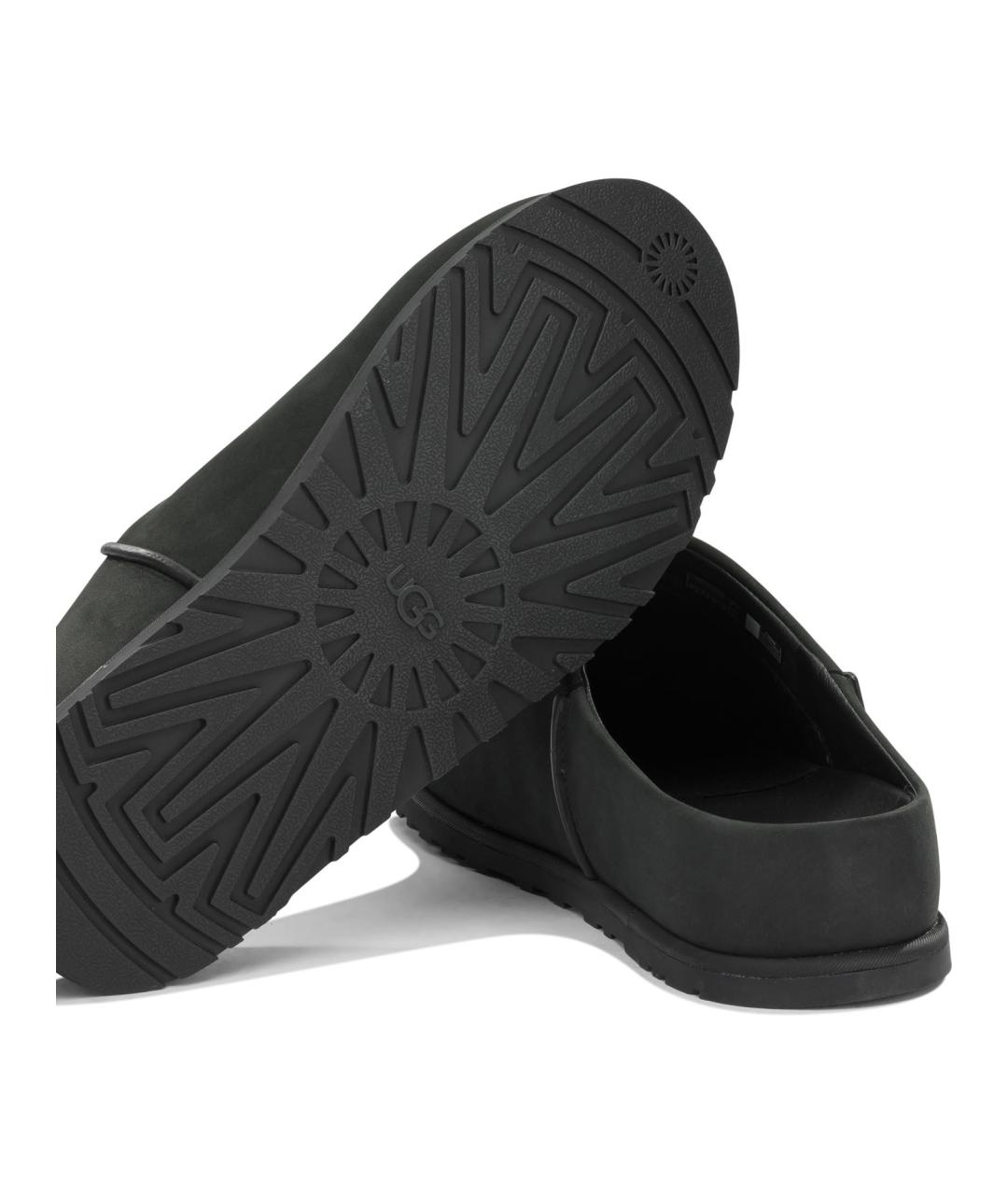 UGG AUSTRALIA Черные нубуковые сандалии, фото 4