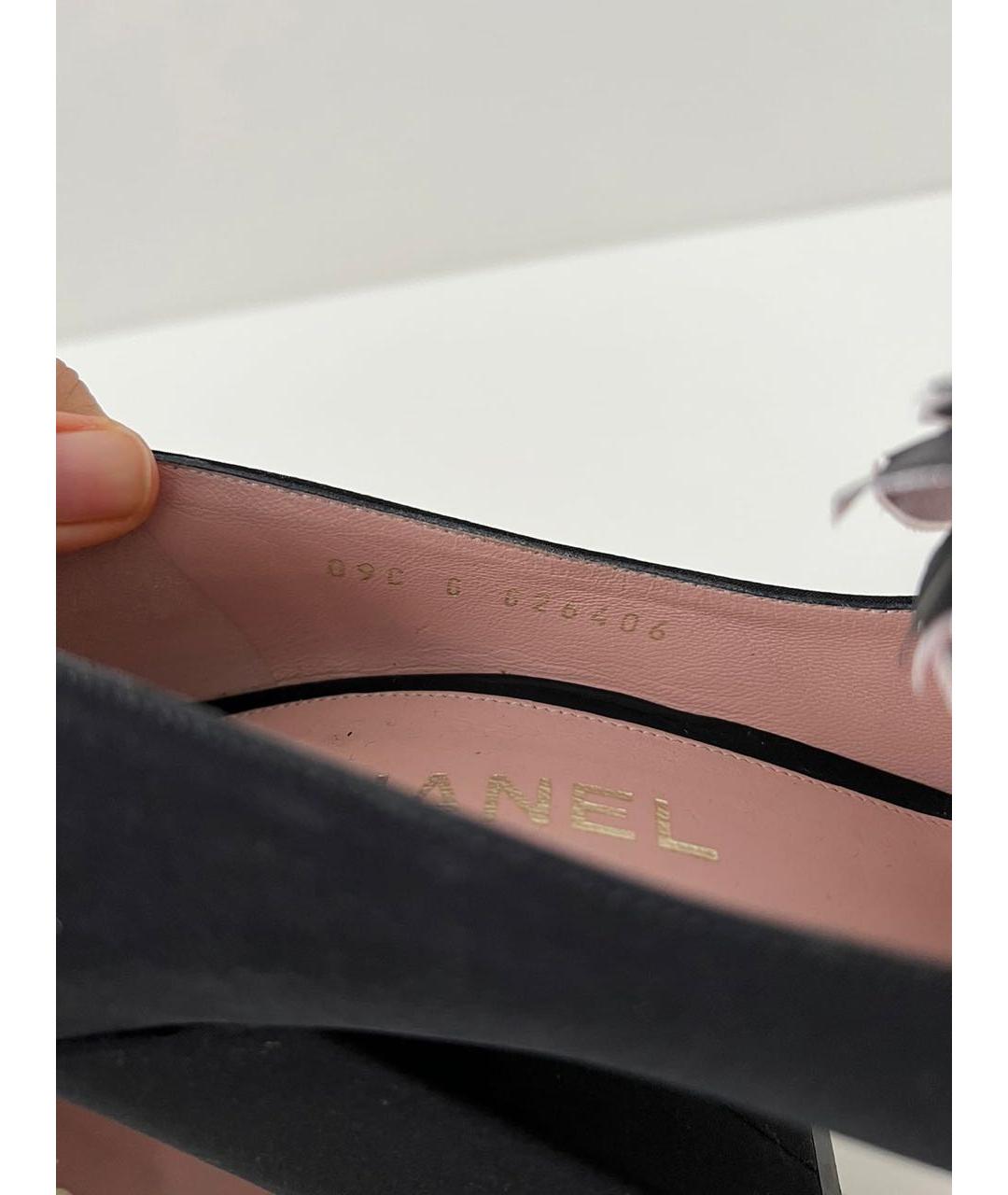 CHANEL Черные туфли, фото 6