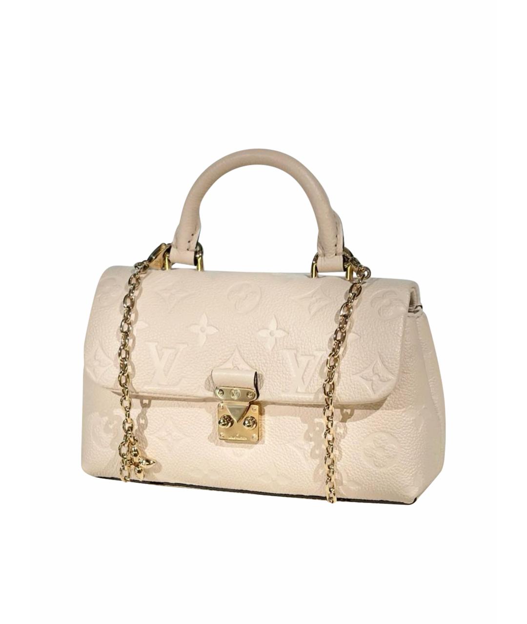 LOUIS VUITTON Белая кожаная сумка через плечо, фото 1