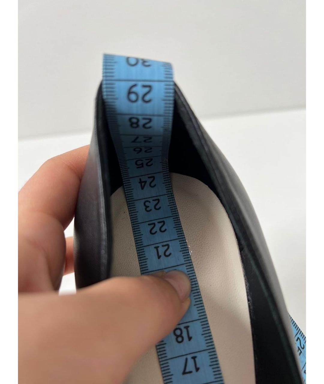 CHANEL Черные кожаные туфли, фото 5