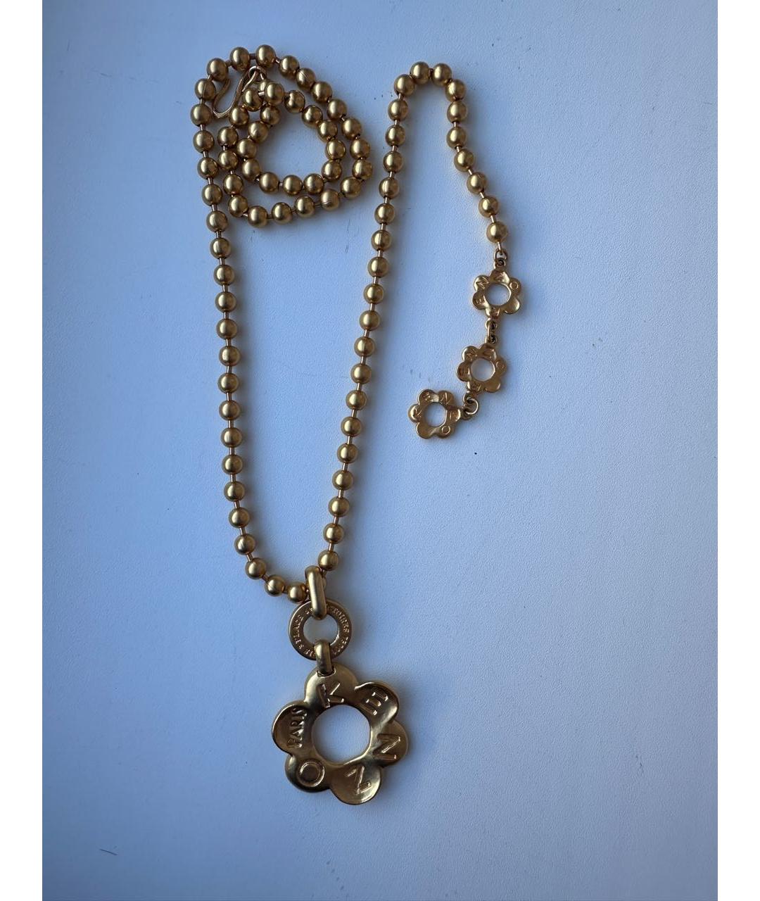 KENZO Золотой металлический кулон, фото 2