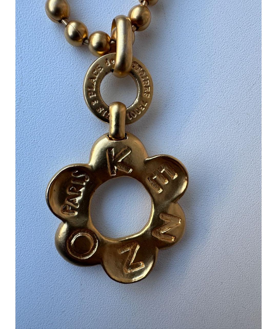 KENZO Золотой металлический кулон, фото 3