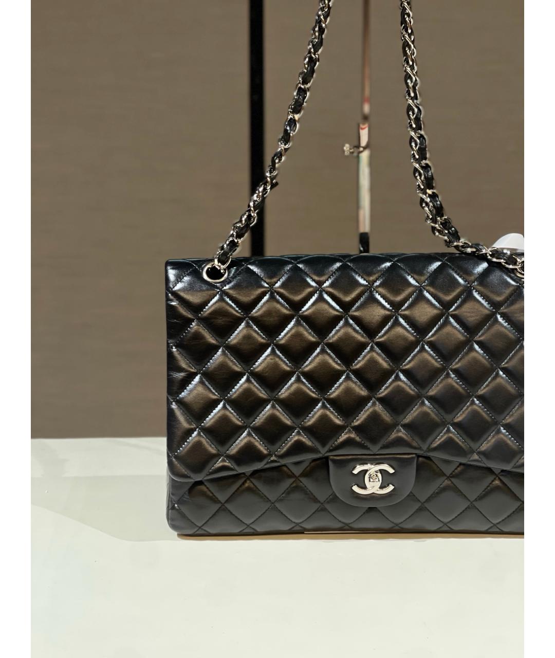 CHANEL Черная кожаная сумка через плечо, фото 3