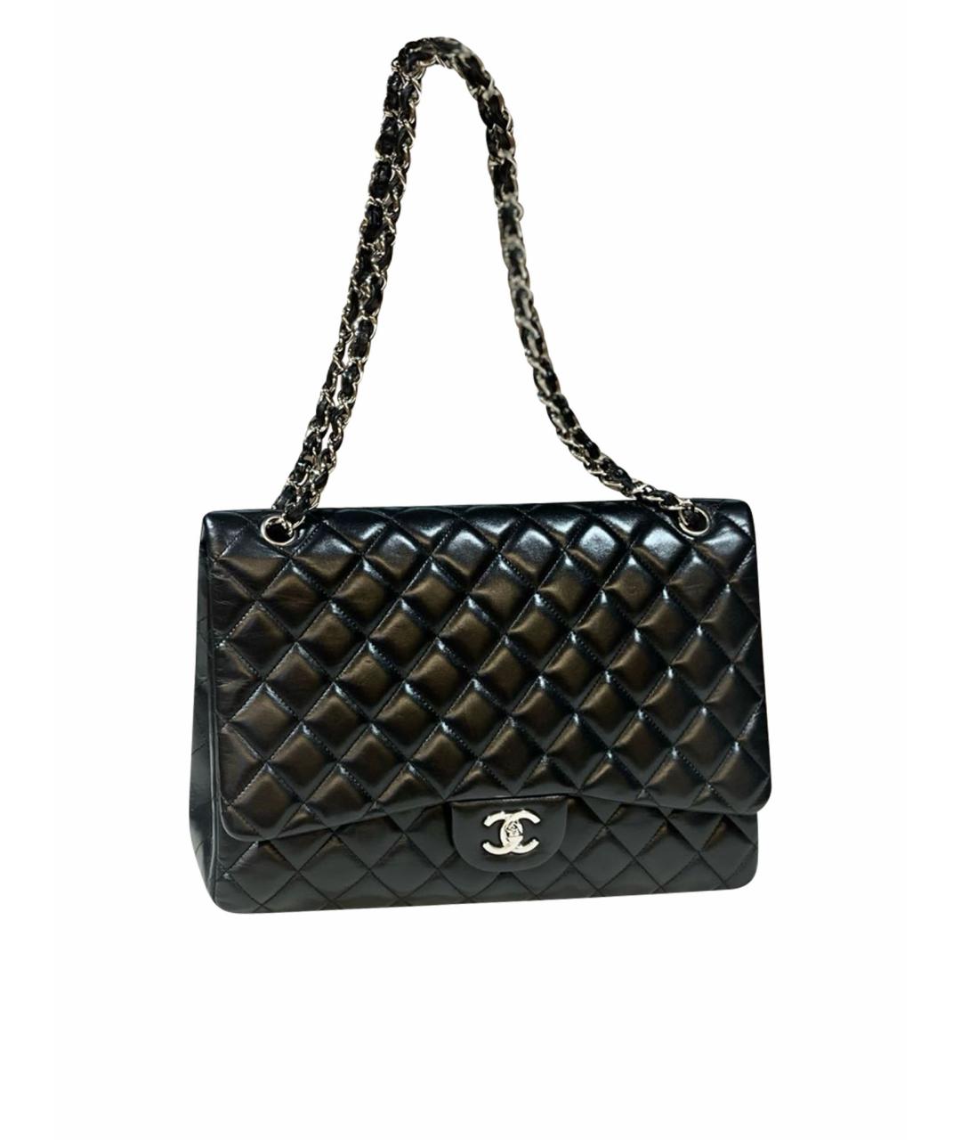 CHANEL Черная кожаная сумка через плечо, фото 1