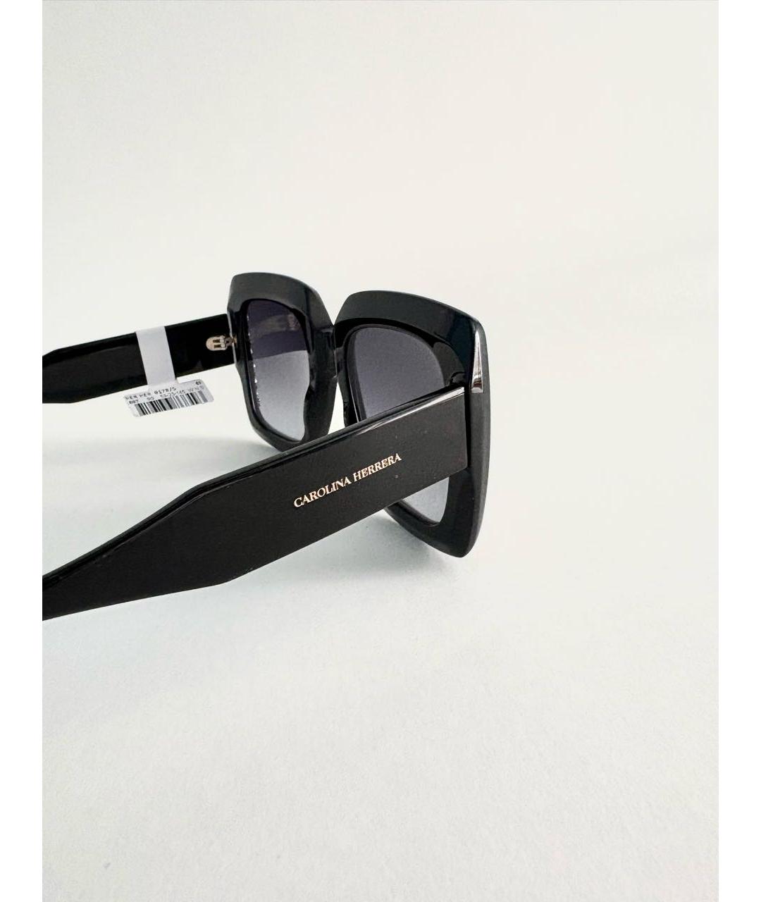 CAROLINA HERRERA Черные пластиковые солнцезащитные очки, фото 7