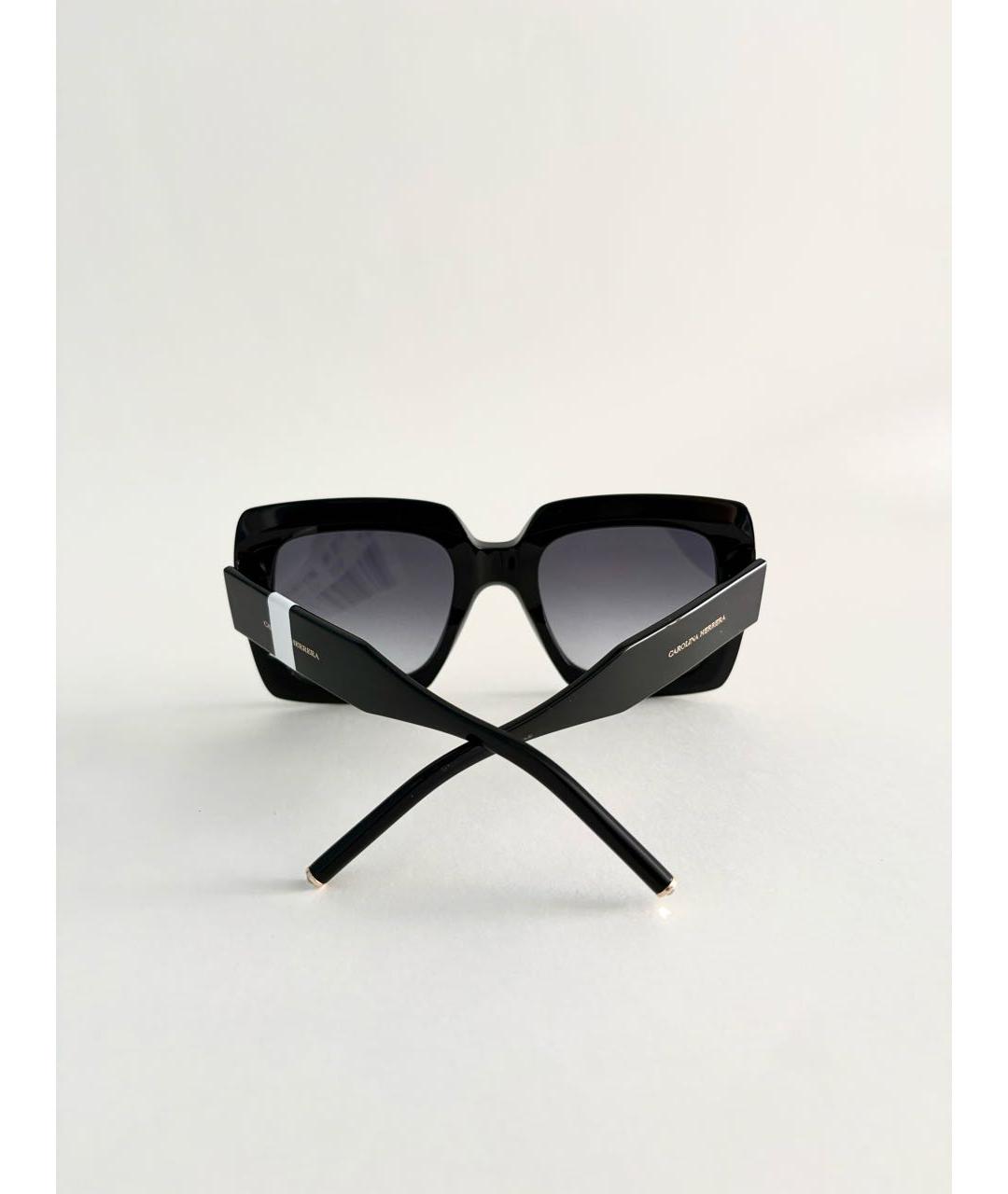 CAROLINA HERRERA Черные пластиковые солнцезащитные очки, фото 4