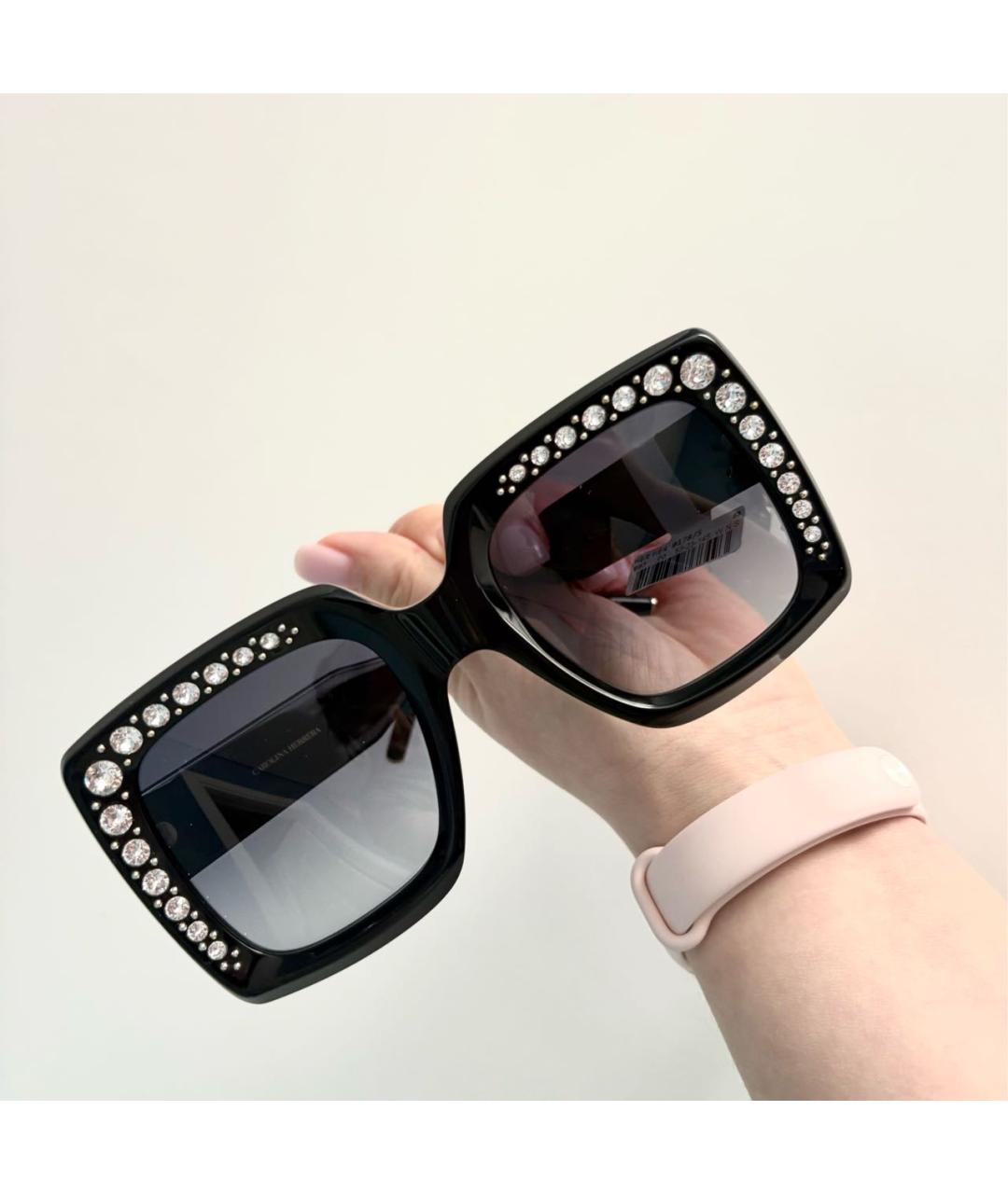 CAROLINA HERRERA Черные пластиковые солнцезащитные очки, фото 5