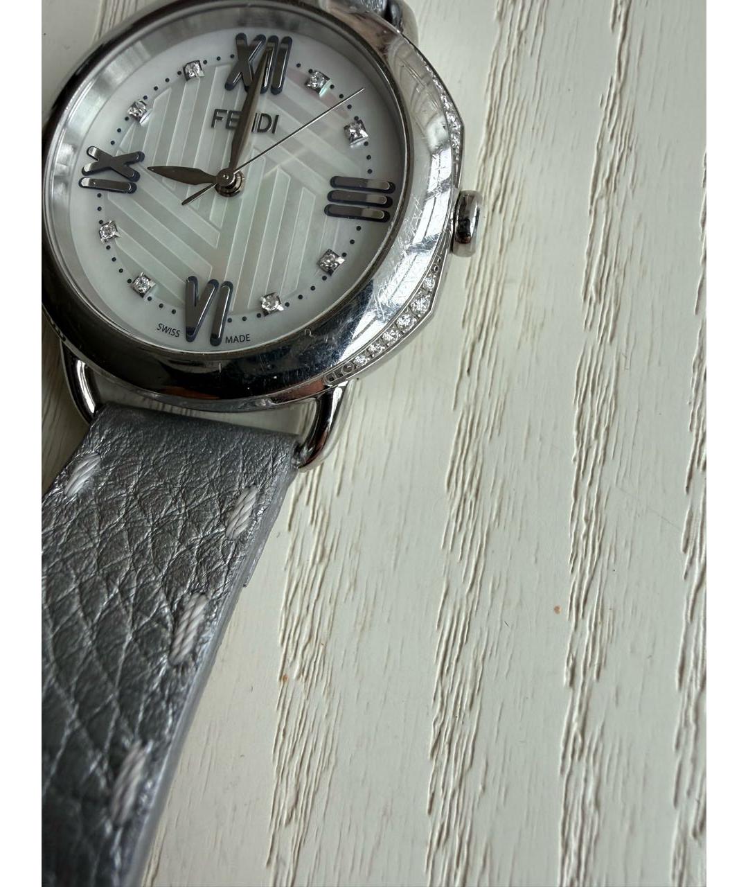 FENDI Серебряные серебряные часы, фото 6