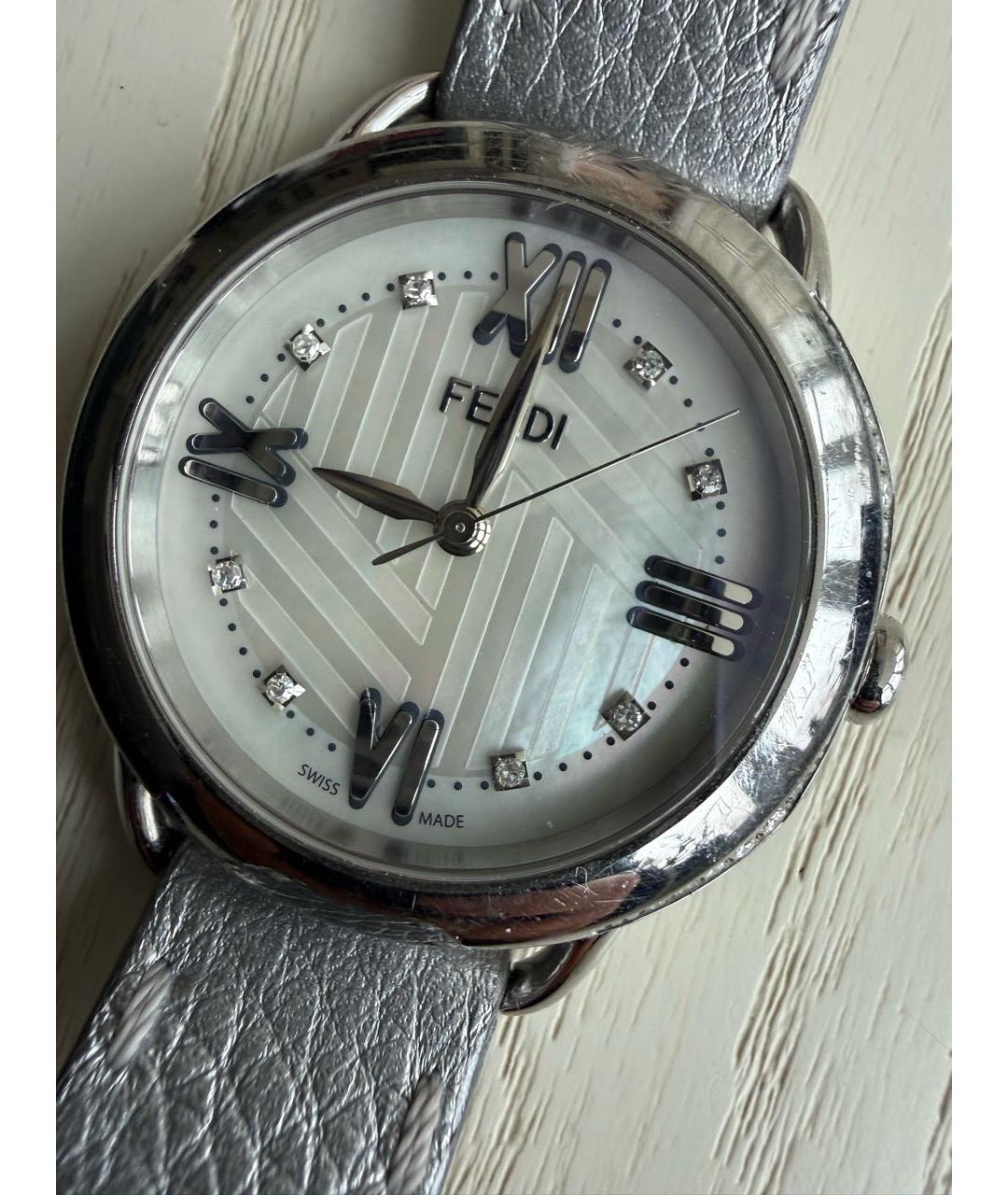 FENDI Серебряные серебряные часы, фото 7