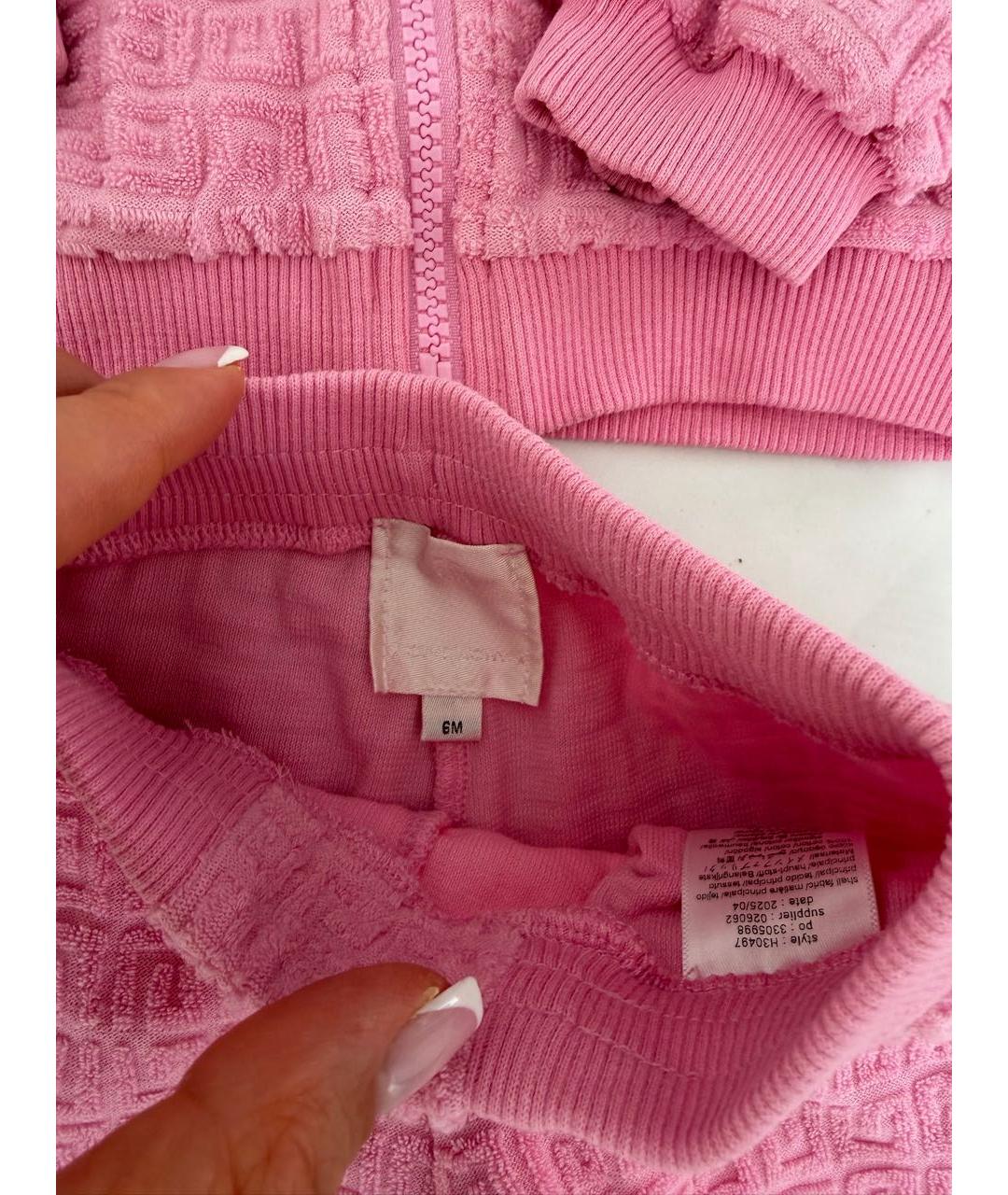 GIVENCHY Розовый хлопковый комплект, фото 4