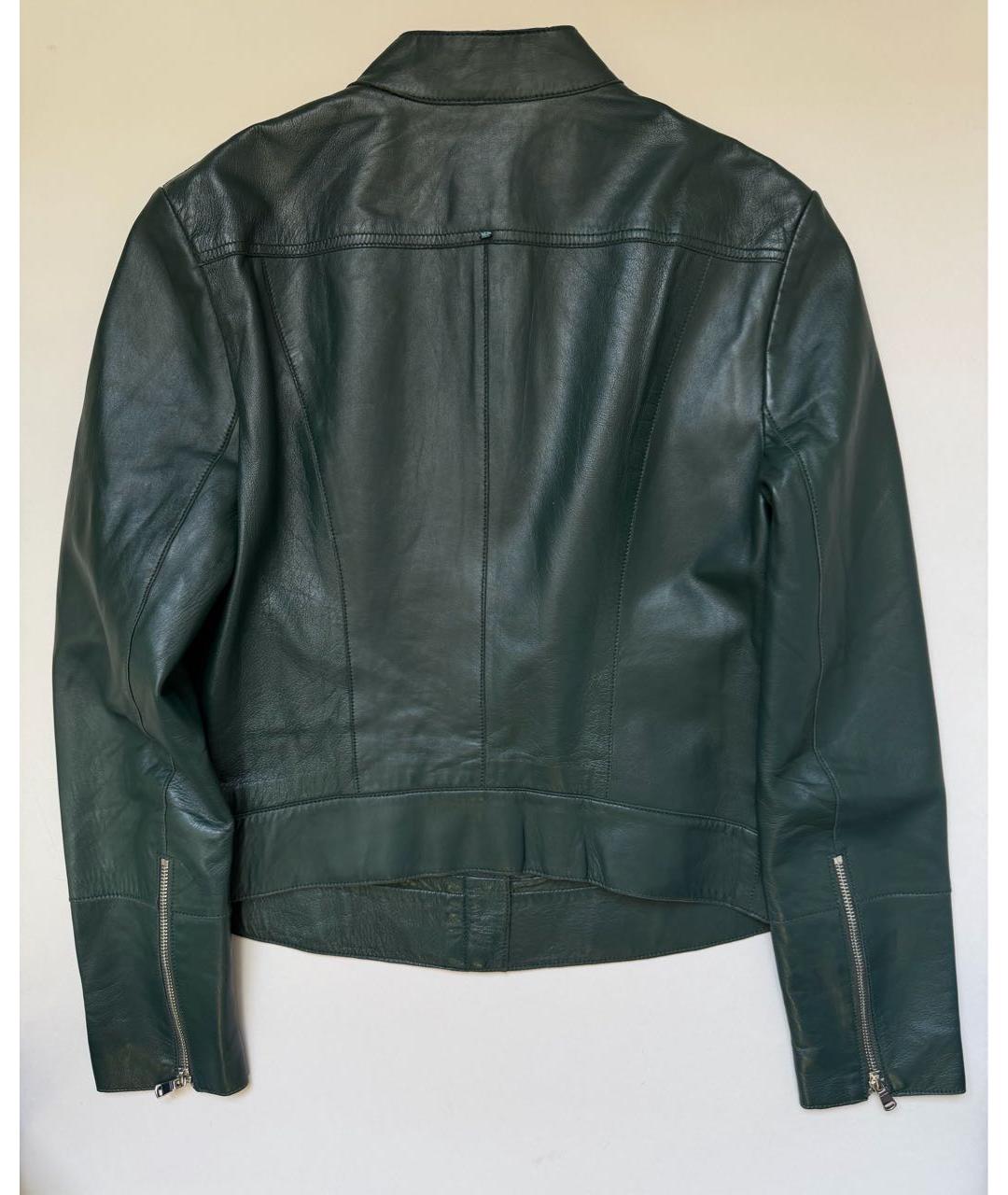 SPORT MAX CODE Зеленая кожаная куртка, фото 2