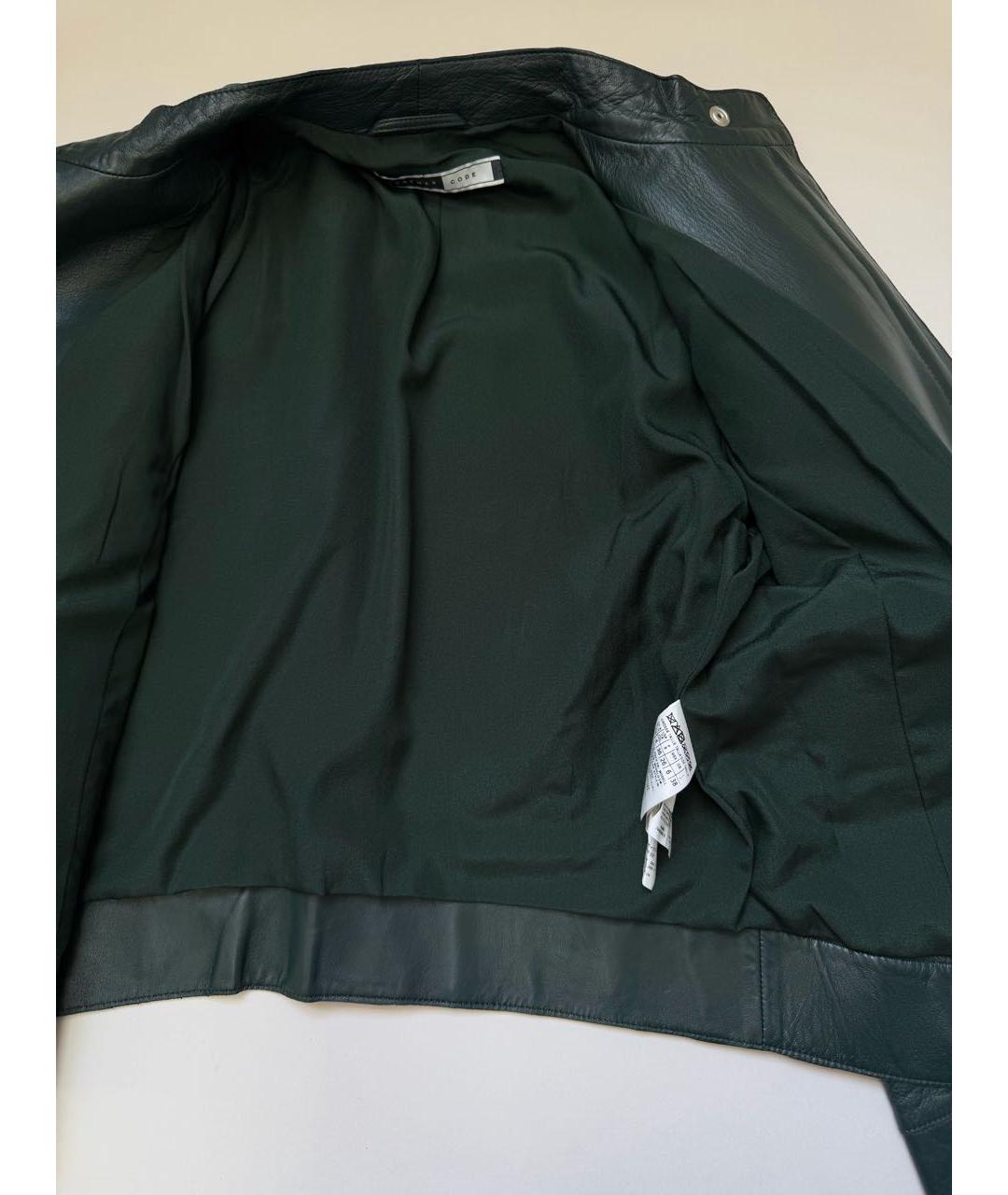 SPORT MAX CODE Зеленая кожаная куртка, фото 6