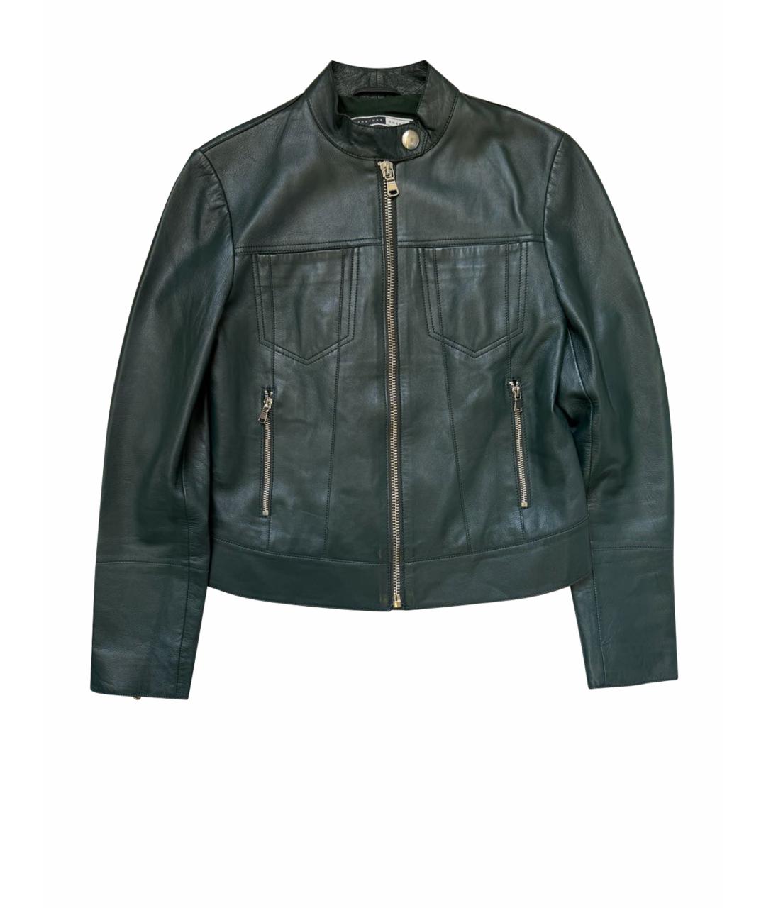 SPORT MAX CODE Зеленая кожаная куртка, фото 1