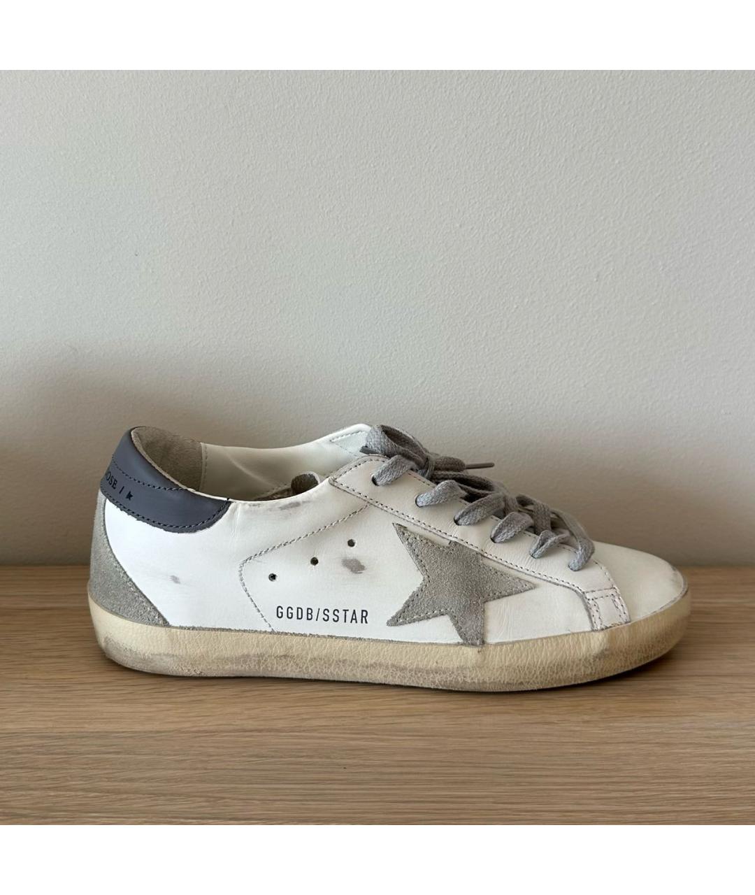 GOLDEN GOOSE DELUXE BRAND Белые кожаные кеды, фото 6