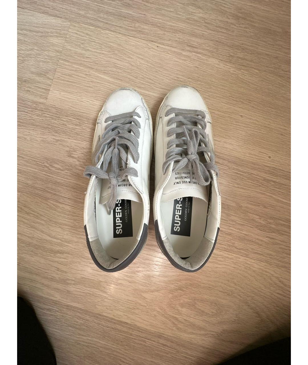 GOLDEN GOOSE DELUXE BRAND Белые кожаные кеды, фото 3