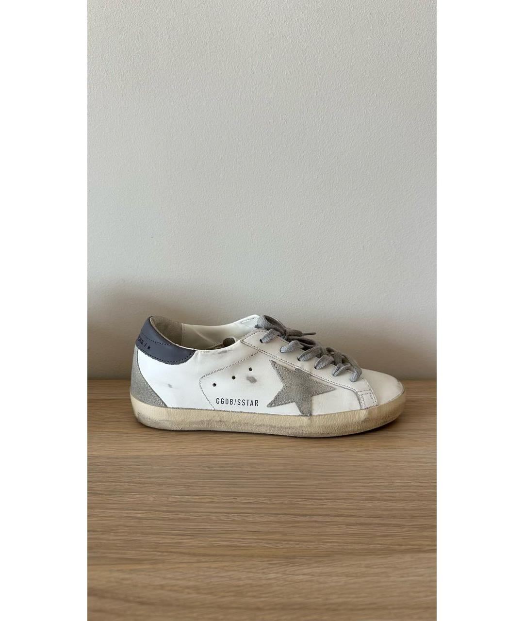 GOLDEN GOOSE DELUXE BRAND Белые кожаные кеды, фото 5