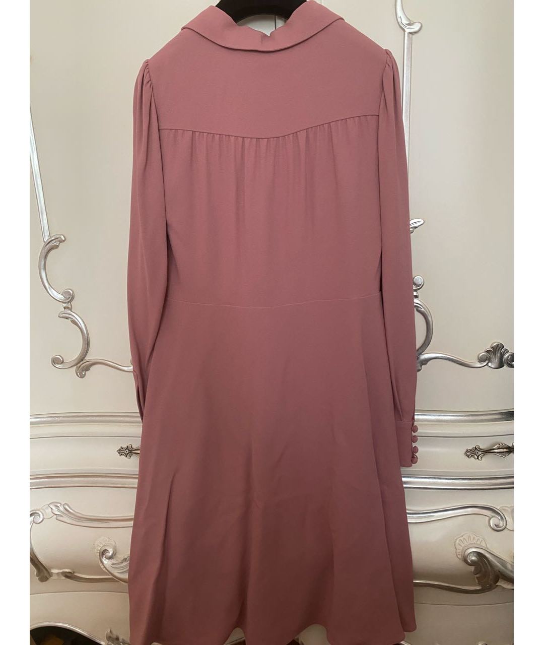 VALENTINO Розовое ацетатное платье, фото 2