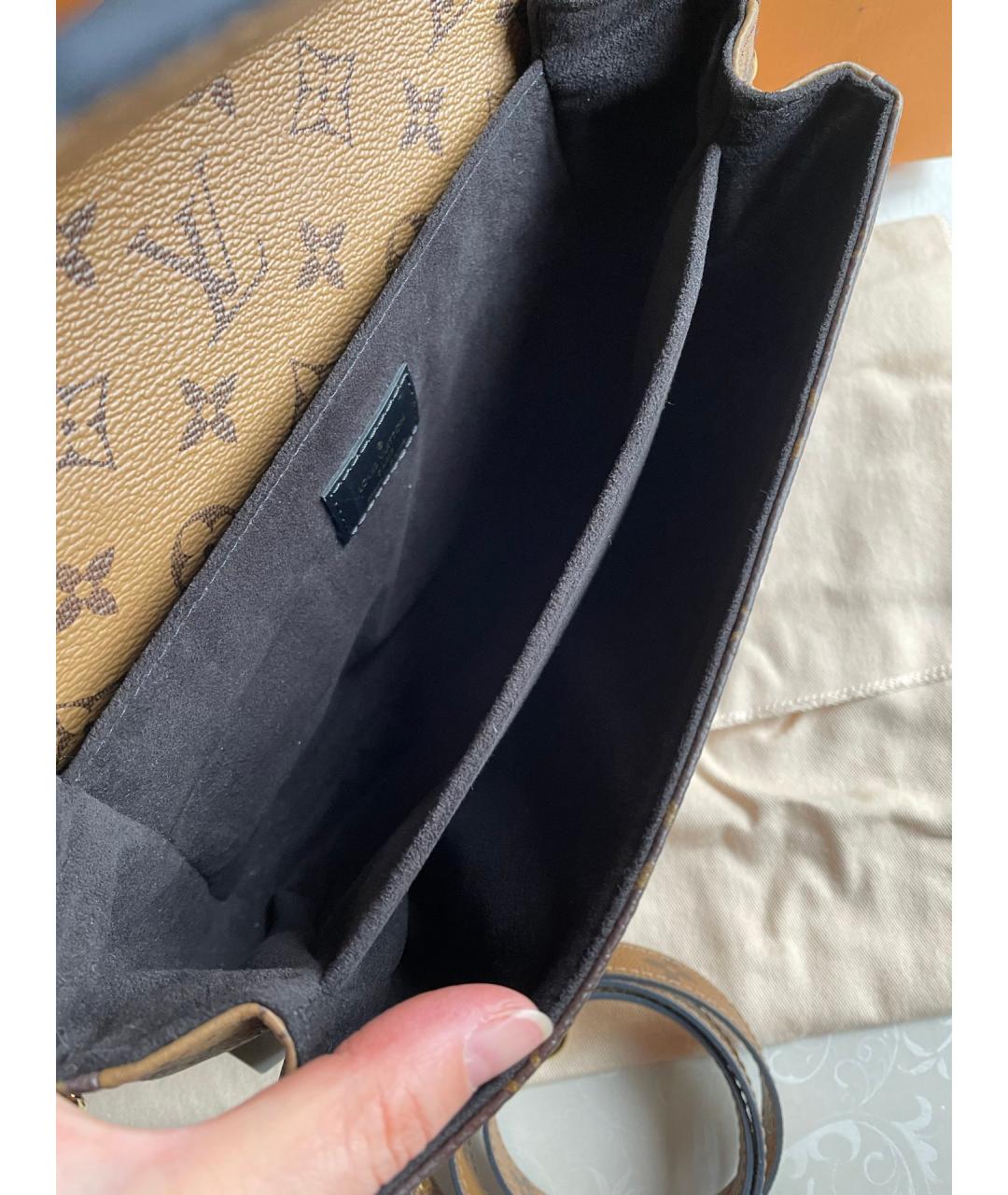 LOUIS VUITTON Коричневая сумка через плечо, фото 6