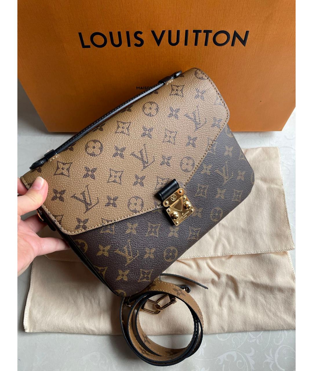 LOUIS VUITTON Коричневая сумка через плечо, фото 2