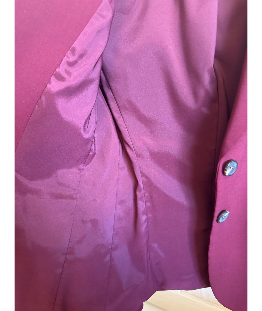 THEORY Бордовый шерстяной костюм с брюками, фото 6